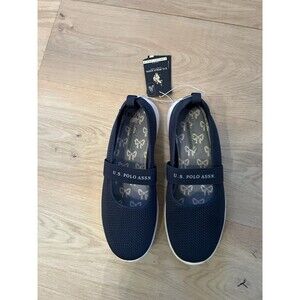 US Polo Association Casual Flat Shoes /Sneakers Women’s Navy Blue Size 8.5 W